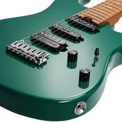 Donner DST-700 Elektrisk Guitar m/HSS-konfiguration inkl. taske (Gr�n) 