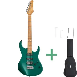 Donner DST-700 Elektrisk Guitar m/HSS-konfiguration inkl. taske (Gr�n) 