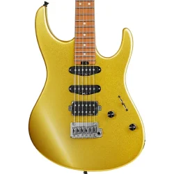Donner DST-700 Elektrisk Guitar m/HSS-konfiguration inkl. taske (Guld)