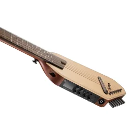 Donner HUSH-I PRO Silent Travel Elektrisk Guitar m/18 indbyggede effekter inkl. taske &amp; tilbeh�r (Nature)