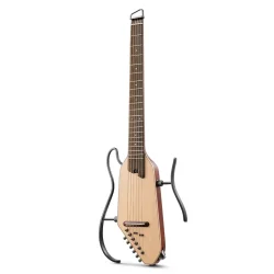 Donner HUSH-I PRO Silent Travel Elektrisk Guitar m/18 indbyggede effekter inkl. taske &amp; tilbeh�r (Nature)