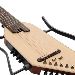 Donner HUSH-I PRO Silent Travel Elektrisk Guitar m/18 indbyggede effekter inkl. taske &amp; tilbeh�r (Nature)