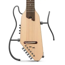 Donner HUSH-I PRO Silent Travel Elektrisk Guitar m/18 indbyggede effekter inkl. taske &amp; tilbeh�r (Nature)