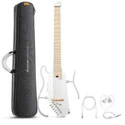 Donner HUSH-I PRO Akustisk-Elektrisk Rejse Guitar Kit m/lydeffekter inkl. taske, hretelefoner m.m. 