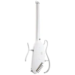 Donner HUSH-I PRO Silent Travel Elektrisk Guitar m/18 indbyggede effekter inkl. taske &amp; tilbeh�r (Metallic White)