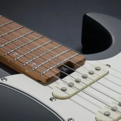 Donner DST-550 Elektrisk Guitar m/HSS-konfiguration inkl. taske (Sort) 