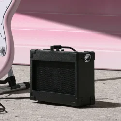 Donner DST-80 Komplet Elektrisk Guitar Begynder Pakke inkl. �veforst�rker, taske &amp; tilbeh�r (Shell Pink) 