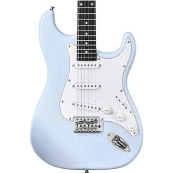 Donner DST-80 Komplet Elektrisk Guitar Begynder Pakke inkl. �veforst�rker, taske &amp; tilbeh�r (Sonic Blue)