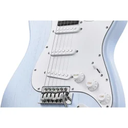 Donner DST-80 Komplet Elektrisk Guitar Begynder Pakke inkl. �veforst�rker, taske &amp; tilbeh�r (Sonic Blue)