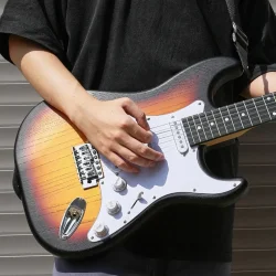 Donner DST-80 Komplet Elektrisk Guitar Begynder Pakke inkl. �veforst�rker, taske &amp; tilbeh�r (Sunburst)