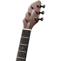 Donner RISING-G1 Rejse St�rrelse Western Guitar inkl. taske &amp; tilbeh�r (Kulfiber-top &amp; Sapele-krop)