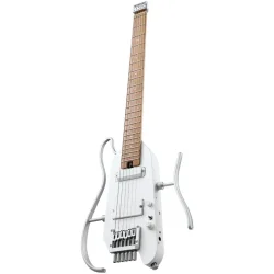 Donner HUSH-X PRO Silent Elektrisk Guitar m/multieffekt og forst�rker inkl. taske &amp; tilbeh�r (Hvid)