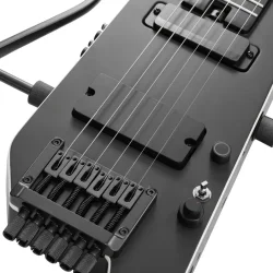 Donner HUSH-X PRO Silent Elektrisk Guitar m/multieffekt og forst�rker inkl. taske &amp; tilbeh�r (Sort) 