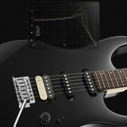 Donner DMT-66 Elektrisk Guitar m/HSS konfiguration inkl. taske &amp; tilbeh�r (Black)