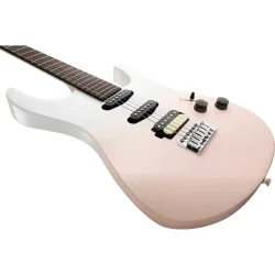 Donner DMT-66 Elektrisk Guitar m/HSS konfiguration inkl. taske &amp; tilbeh�r (Pink-White)