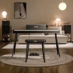 Donner DKB-100 Klaverb�nk (satin sort) 