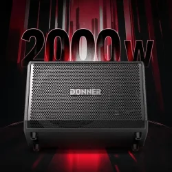 Donner DDA-1000 Trommeslager Medh�rs Monitor m/bluetooth (1000 W RMS / 2000 W peak) 