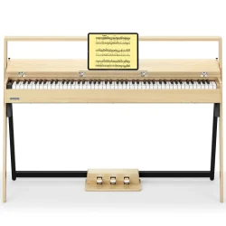 Donner Oura R300 Elektrisk Klaver m/88 vgtede hammer-action tangenter (light wood)