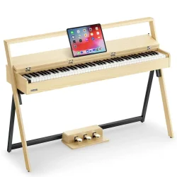 Donner Oura R300 Elektrisk Klaver m/88 vgtede hammer-action tangenter (light wood)