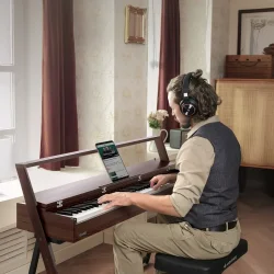 Donner Oura R300 Elektrisk Klaver m/88 v�gtede hammer-action tangenter (valn�d)