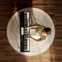 Donner Oura S100 Elektrisk Klaver m/88 v�gtede hammer-action tangenter (satin sort) 