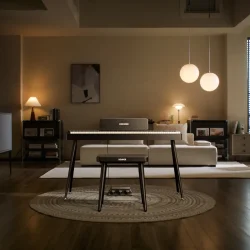 Donner Oura S100 Elektrisk Klaver m/88 v�gtede hammer-action tangenter (satin sort) 