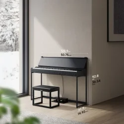 Donner Oura S300 Elektrisk Klaver 88 m/v�gtede hammer-action tangenter