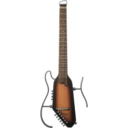 Donner HUSH-I PRO Silent Travel Elektrisk Guitar m/18 indbyggede effekter inkl. taske &amp; tilbeh�r (Sunburst Spruce)
