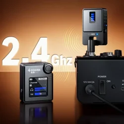 Donner CV-3 Tr�dl�st In-Ear Monitorsystem m/Mono/Stereo, 8 Kanaler &amp; Farvedisplay