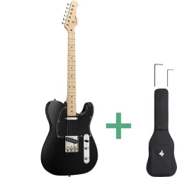 Donner DTL-600 TL-Style Elektrisk Guitar Inkl. Gigbag (Black)