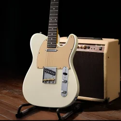 Donner DTL-600 TL-Style Elektrisk Guitar inkl. taske (Vintage White)