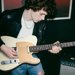 Donner DTL-600 TL-Style Elektrisk Guitar inkl. taske (Vintage White)