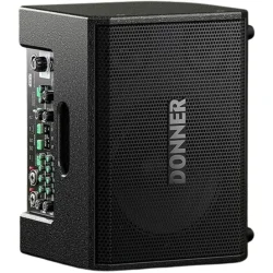 Donner MT-1 Aktiv H�jttaler 300W B�rbart PA-anl�g m/8" woofer, Bluetooth 5.0 &amp; Genopladeligt Batteri
