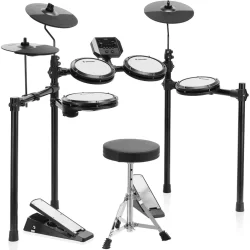 Donner Pocket 7-delt Kompakt Begyder Elektrisk Trommes�t m/180+ lyde &amp; 15 komplette trommes�t