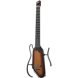 Donner HUSH-C Silent Spansk Nylonstrengs Guitar m/pickup &amp; preamp inkl. taske &amp; tilbeh�r (Sunburst)