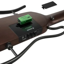 Donner HUSH-C Silent Spansk Nylonstrengs Guitar m/pickup &amp; preamp inkl. taske &amp; tilbeh�r (Sunburst)