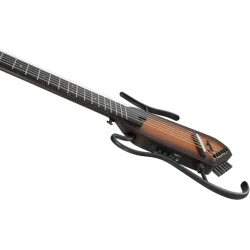 Donner HUSH-C Silent Spansk Nylonstrengs Guitar m/pickup &amp; preamp inkl. taske &amp; tilbeh�r (Sunburst)