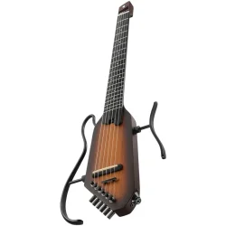 Donner HUSH-C Silent Spansk Nylonstrengs Guitar m/pickup &amp; preamp inkl. taske &amp; tilbeh�r (Sunburst)