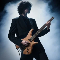 Donner HLX-500 Kompakt Ultralet Headless Elektrisk Guitar inkl. taske &amp; tilbeh�r (Natur) 