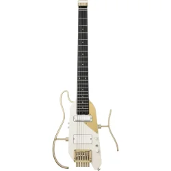 Donner HUSH-X PRO Silent Elektrisk Guitar inkl. taske &amp; tilbeh�r (White Luxe)