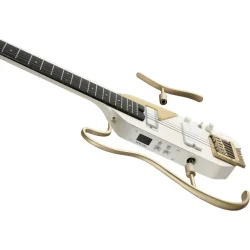 Donner HUSH-X PRO Silent Elektrisk Guitar inkl. taske &amp; tilbeh�r (White Luxe)