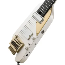 Donner HUSH-X PRO Silent Elektrisk Guitar inkl. taske &amp; tilbeh�r (White Luxe)