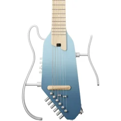 Donner HUSH-I PRO Silent Travel Elektrisk Guitar m/18 indbyggede effekter inkl. taske &amp; tilbeh�r (Hawaiian Blue)