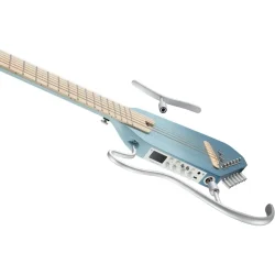 Donner HUSH-I PRO Silent Travel Elektrisk Guitar m/18 indbyggede effekter inkl. taske &amp; tilbeh�r (Hawaiian Blue)