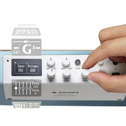 Donner HUSH-I PRO Silent Travel Elektrisk Guitar m/18 indbyggede effekter inkl. taske &amp; tilbeh�r (Hawaiian Blue)