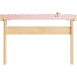 Donner KIDO V-20 Massivt Tr� Elektrisk B�rne Klaver m/44 tangenter, 20 lyde, 40 sange &amp; 40 rytmer (Light Pink) inkl. matchende tr�ben