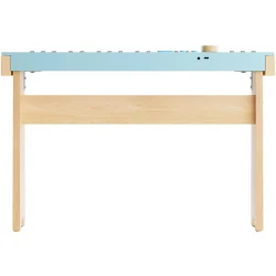 Donner KIDO V-20 Massivt Tr� Elektrisk B�rne Klaver m/44 tangenter, 20 lyde, 40 sange &amp; 40 rytmer (Light Blue) inkl. matchende tr�ben