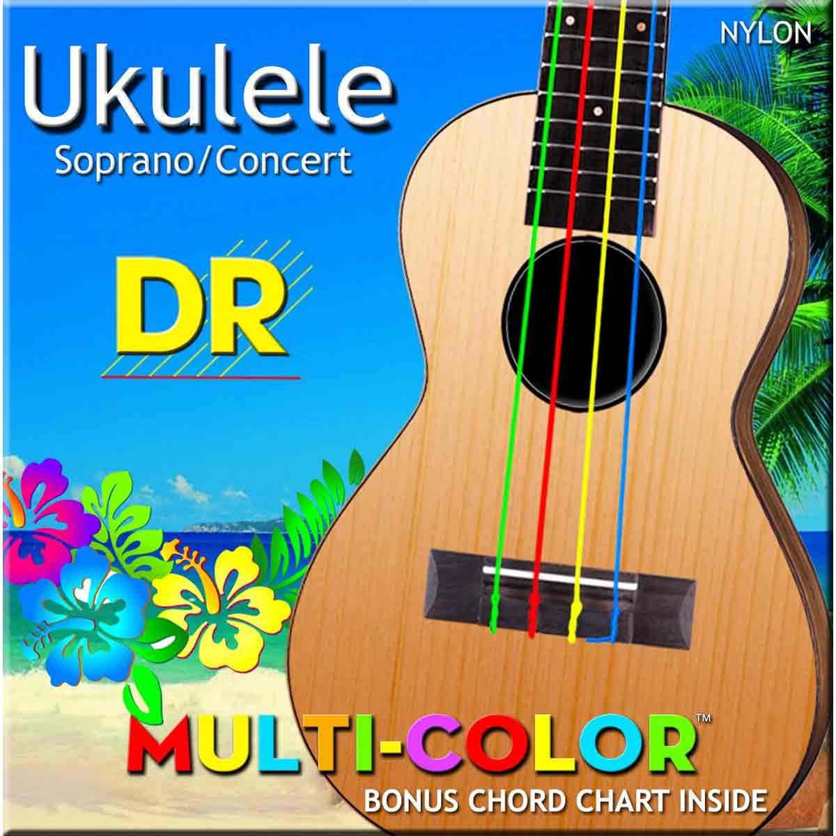 kupon Original Kamp DR Strings UMCSC Mulitcolor sopran/concert ukulele-strenge - DR -  Musikhuset Aalborg