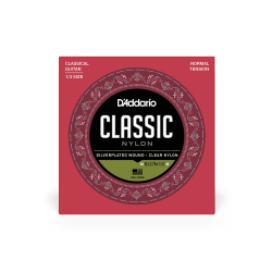 D'Addario Fretted EJ27N Classic Nylon Student Normal Tension 1/2Strrelse Klassisk Guitar Strengest
