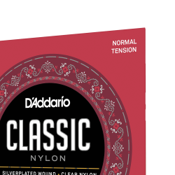 D'Addario Fretted EJ27N Classic Nylon Student Normal Tension 3/4Strrelse Klassisk Guitar Strengest